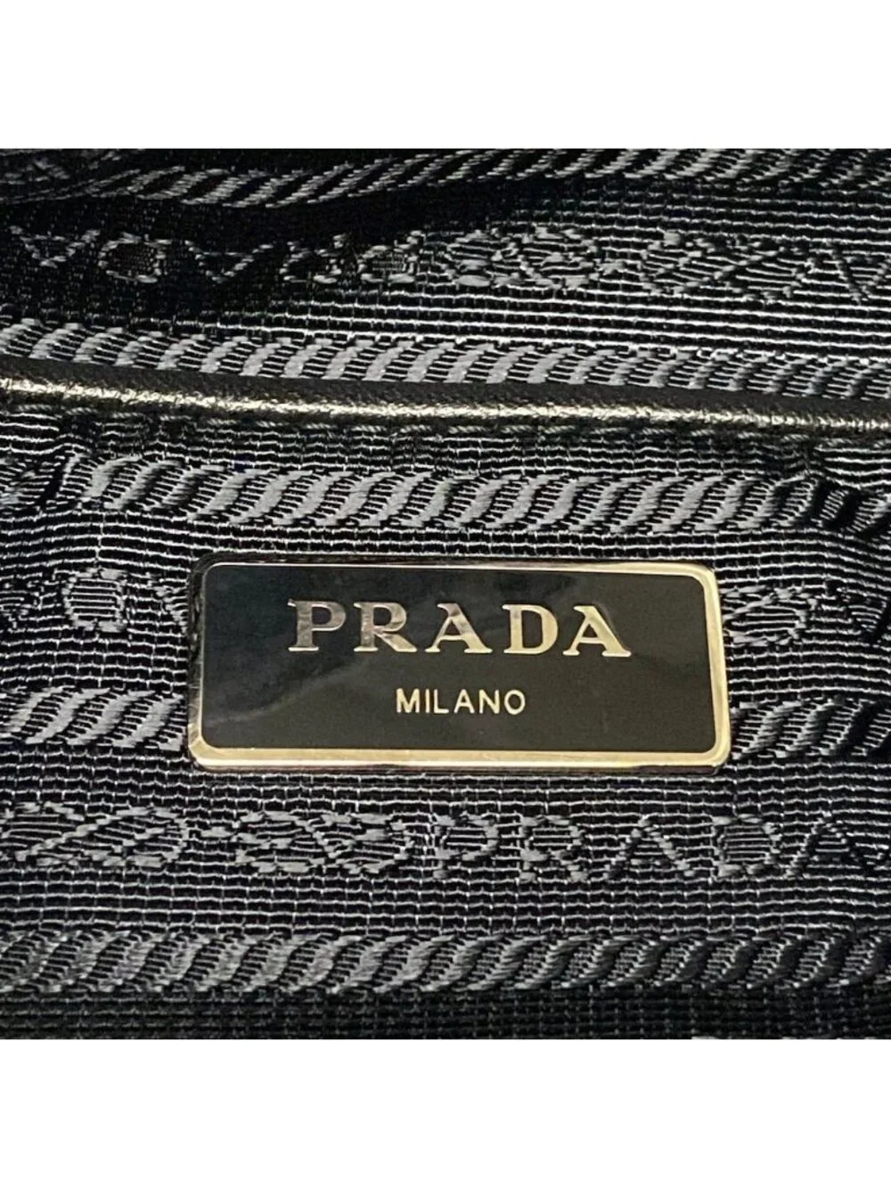 Prada Backpack Khaki Black Camo Leather